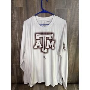 Adidas Texas ATM Men's 3XL‎ Long Sleeve Climalite Pull Over Shirt